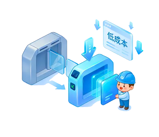 闸机无需改造,0成本接入